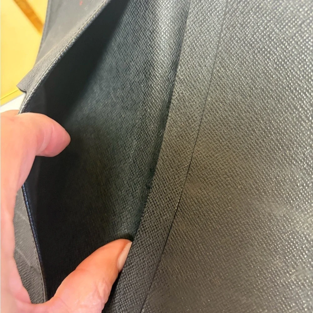 Black Louis Vuitton Epi Leather Wallet - Authentic
